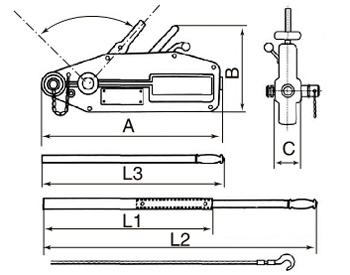 2-Схема монтажно-тяговой механизм SWH